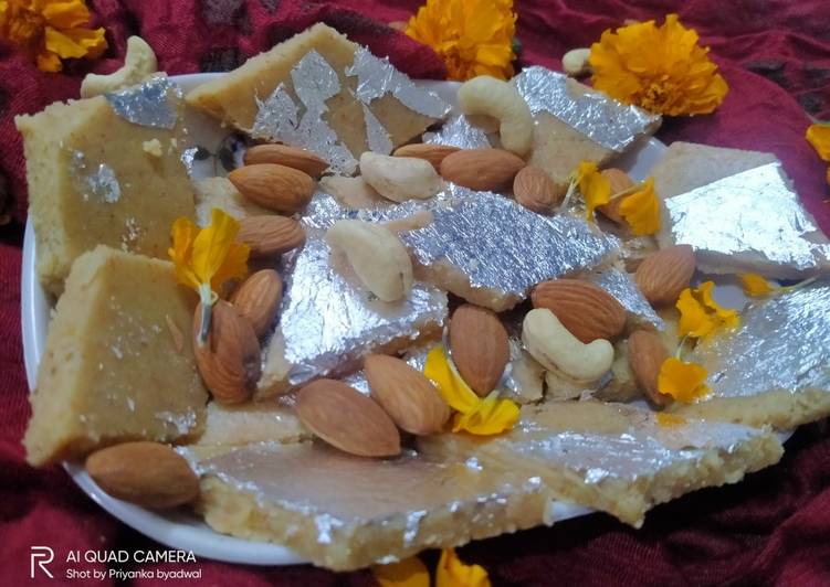 Instant Kaju badam katli (cashew and almond katli)
