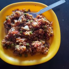 A picture of Quinoa mouthwatering.