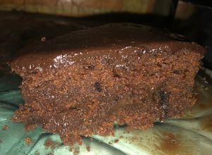 Una foto de Torta húmeda de chocolate