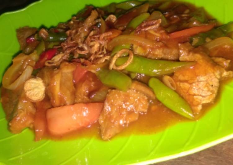 Resep Tumis buncis daging sapi simple yang enak