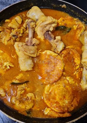 Foto resep Kare kuah ayam telur ceplok