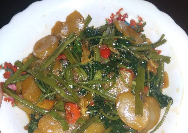 Tumis kangkung scallop😋😘