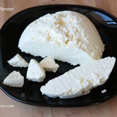 A picture of Homemade Paneer Using Curd.
