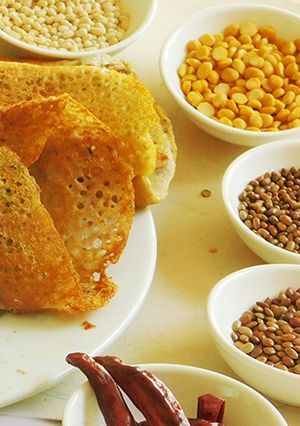 A picture of A Healthy Protein rich multi grain Cheela / Adai Dosai.