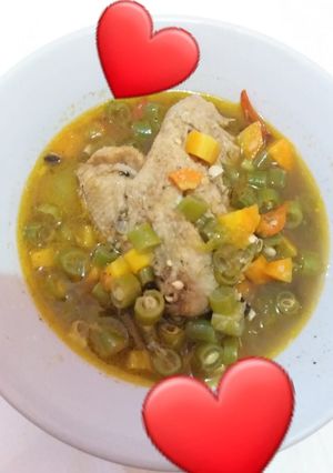 Foto resep 07. Asam-asam Ayam (Sayap Ayam), buncis dan wortel, Mudah segerr