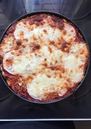 Gluténmentes pizza rizslisztből recept fotója