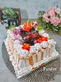 Pandan gula jawa cake