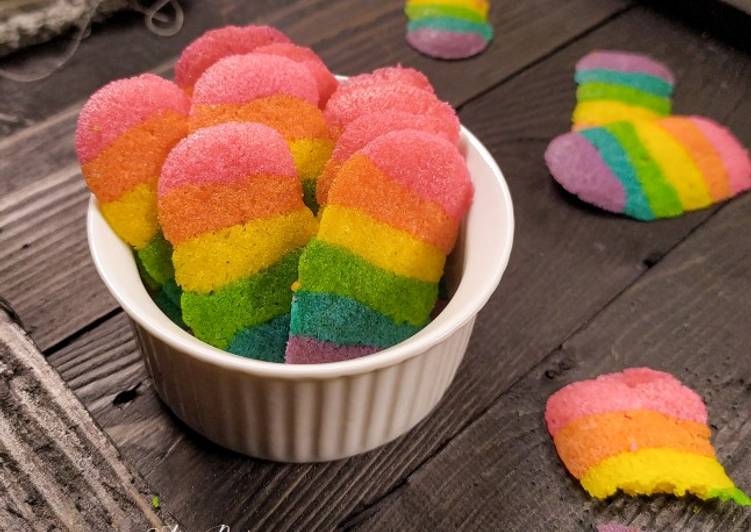Resep Lidah Kucing Pelangi / Rainbow yang Lezat