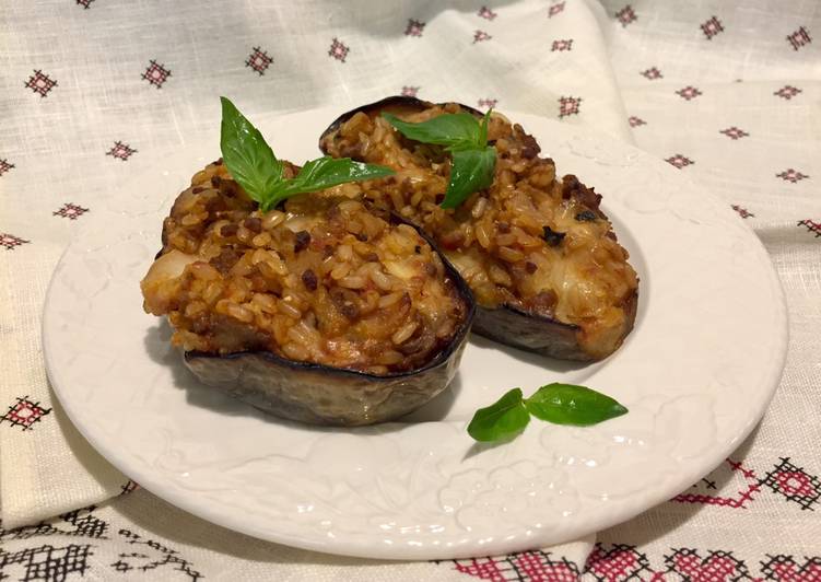 Recipe of Homemade Melanzane ripiene di riso