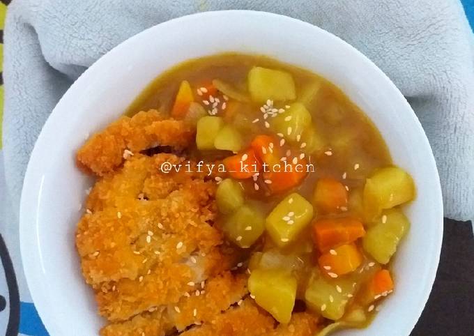 Bagaimana Menyiapkan 156. Rice Bowl - Chiken Katsu Curry, Sempurna