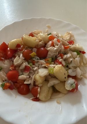 Una foto de GNOCCHI / ÑOQUIS con merluza