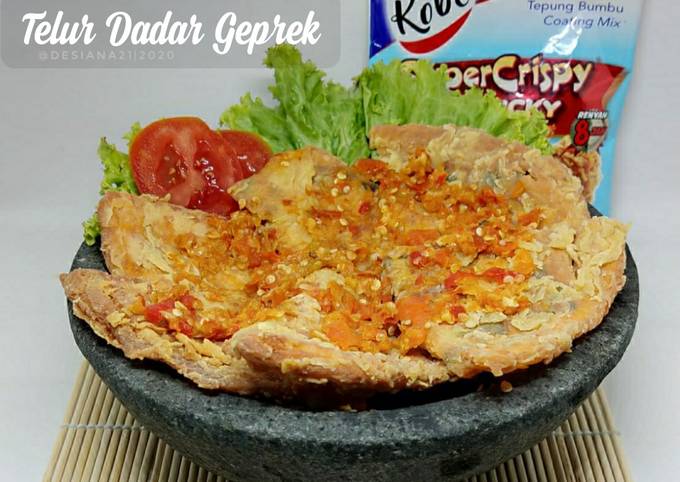 Telur Dadar Geprek Sambel Korek