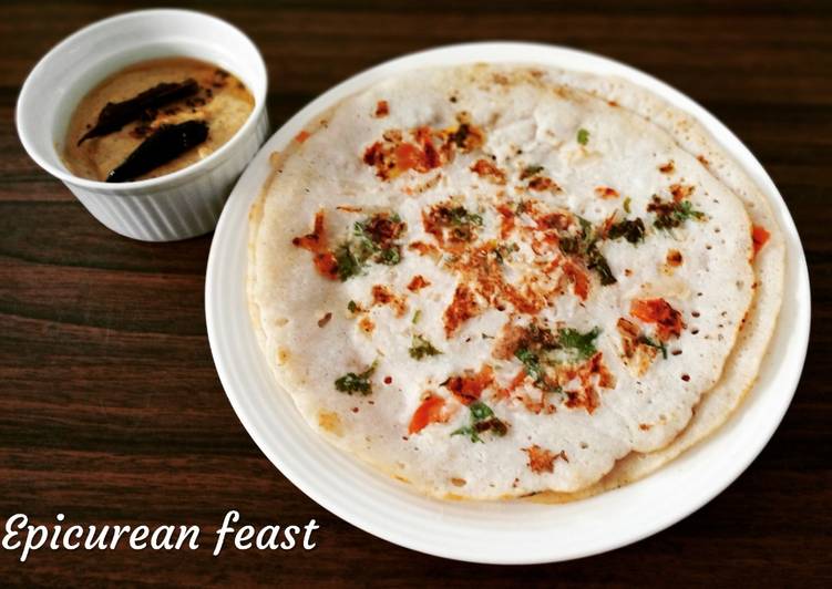 Simple Way to Prepare Favorite Uttapam South Indian savory pancake