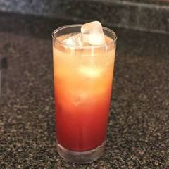 A picture of Orange Fantasy drink.