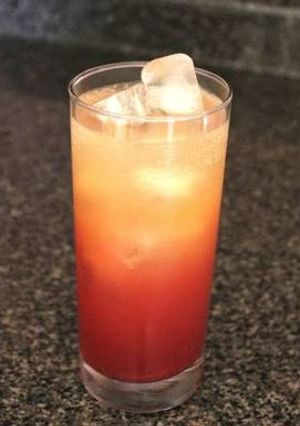A picture of Orange Fantasy drink.