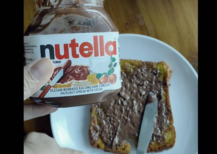 Cara Gampang Menyiapkan French Toast Nutella simpel Anti Gagal