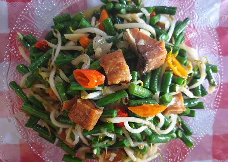 Resep Tumis kacang panjang ikan asin, Enak Banget