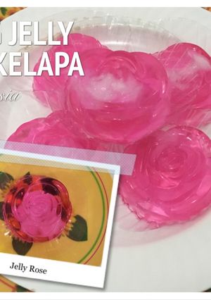 Foto resep Pudding Jelly Kelapa Mawar