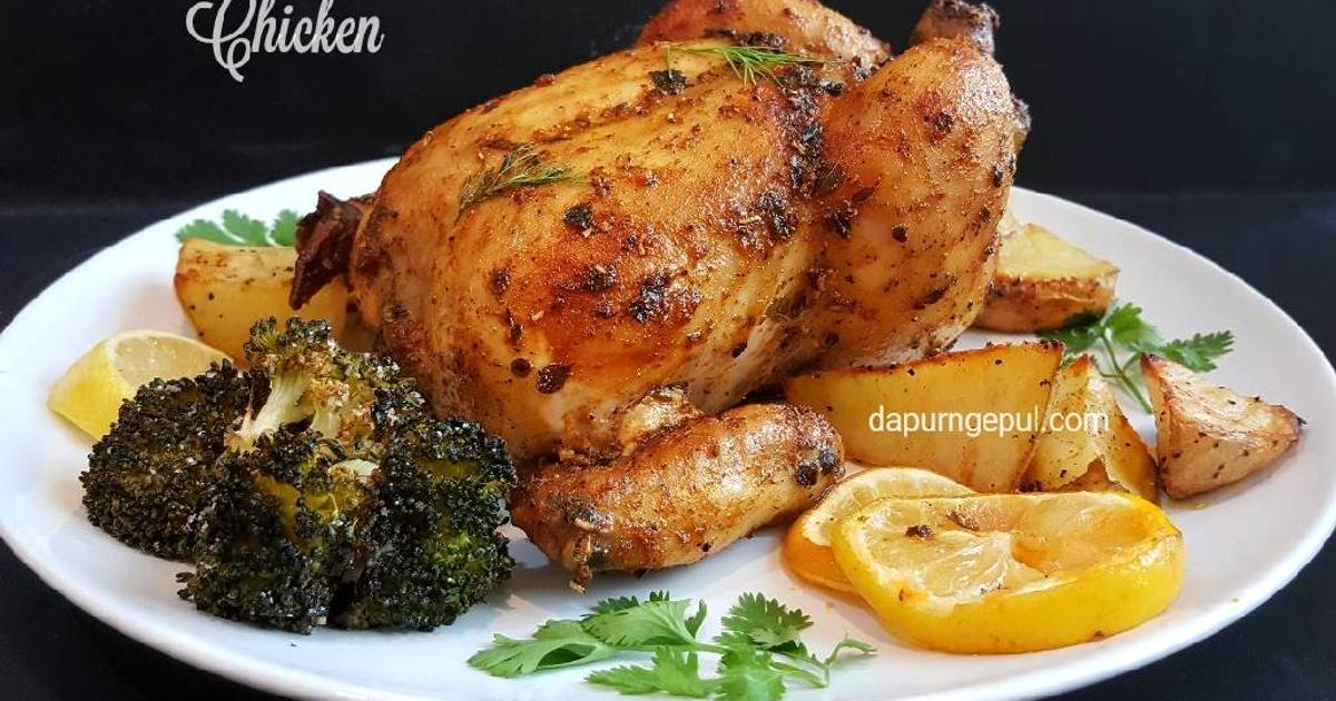 Resep Rosemary Roasted Chicken (Ayam Panggang Rosemary 