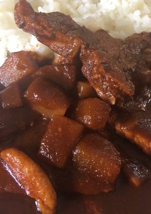 Una foto de Chuletas de cerdo en pasilla