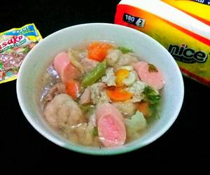 Resep Populer Sup Daging Bakso Sosis 217 Enak Sederhana