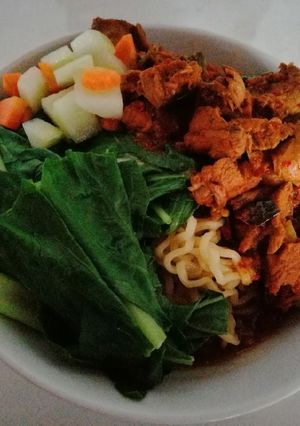 Foto resep Mie ayam +acar