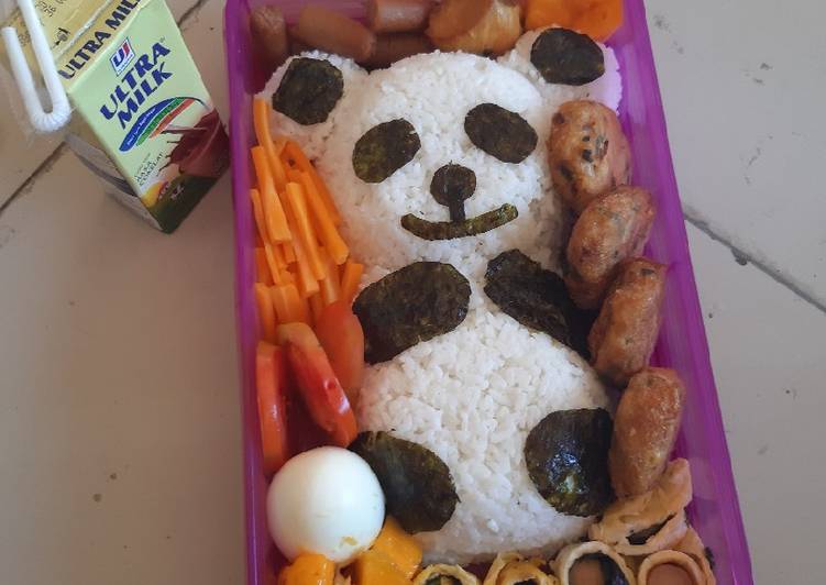 Resep Bento panda Anti Gagal