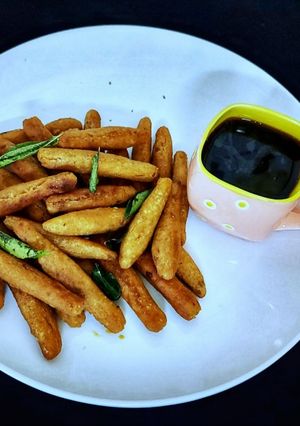 A picture of Poha sticks.