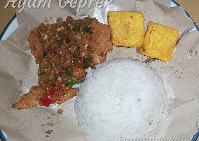 Ayam Geprek sederhana