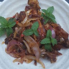 A picture of Peppered chicken.
