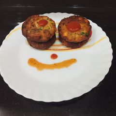 A picture of Spinach & Poha cutlets.
