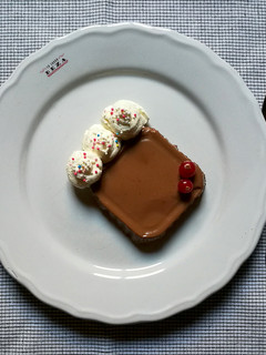 Una foto de Cuajada de chocolate picante