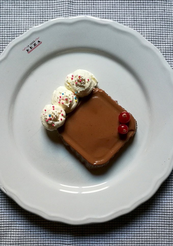 Una foto de Cuajada de chocolate picante