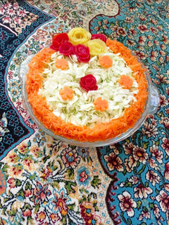 عکسی از دستور تزیین سالاد