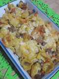 Pasta al forno con zucca salsiccia e provola