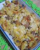 Pasta al forno con zucca salsiccia e provola