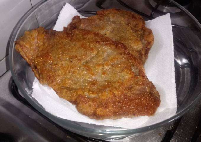 Bife à milanesa sem ovos