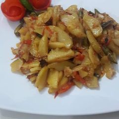 A picture of Aloo ki Bhujiya.