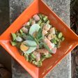 Ensalada de aguacate y langostinos