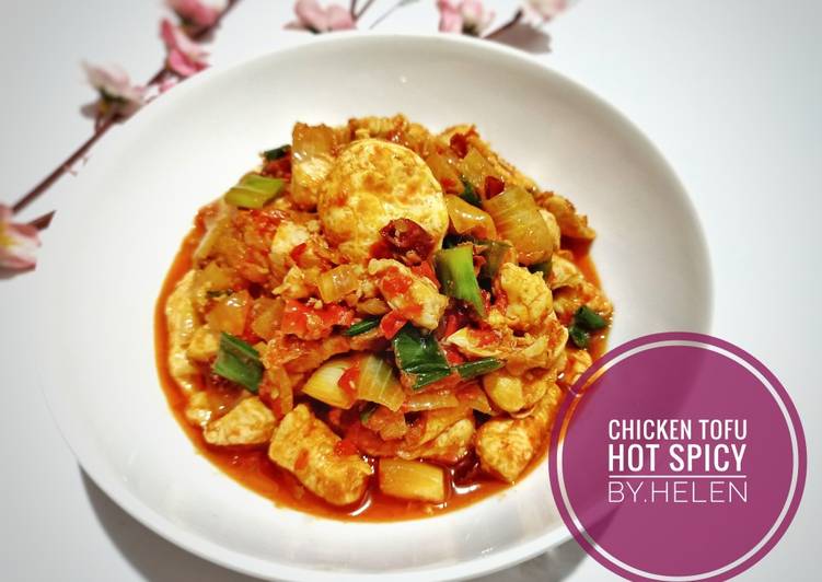 Chicken tofu hot spicy