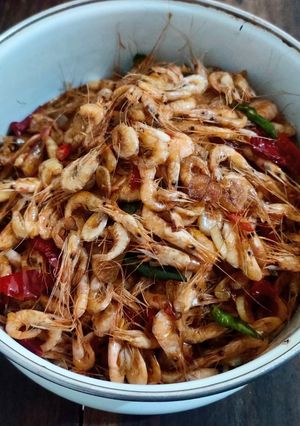 Foto resep Oseng Udang Kecil