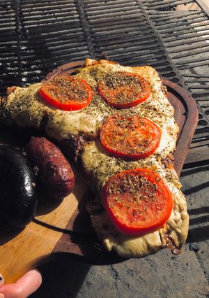 Una foto de Matambre a la pizza en la parrilla 🍕