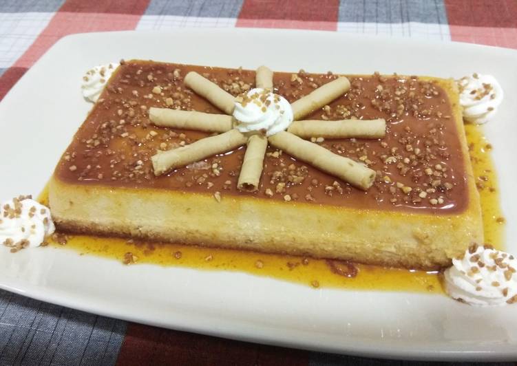 Flan de Turrón