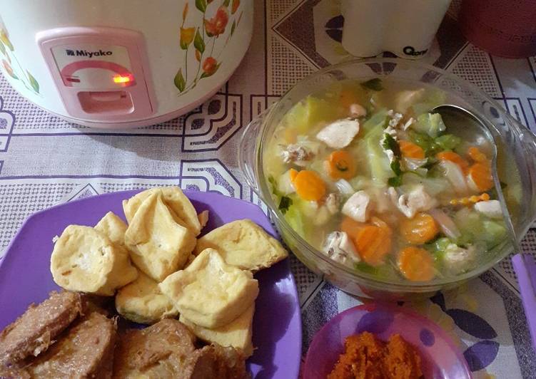 Resep @ENAK Sup ayam simple masakan rumahan simple