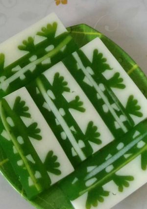 Foto resep Puding motif bunga