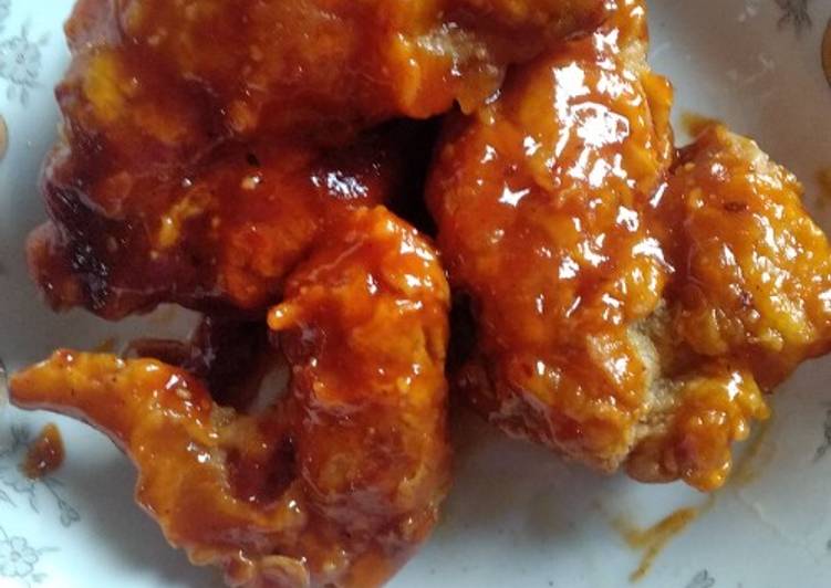 6 Resep: Korean Honey Spicy Chicken Wings Anti Ribet!
