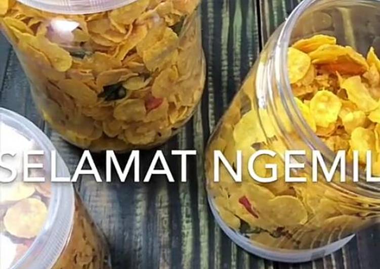 Bagaimana Membuat Salted Egg Yolk Cornflakes, Menggugah Selera