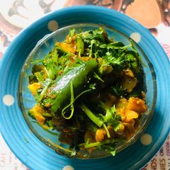 A picture of Sponge gourd Masala.