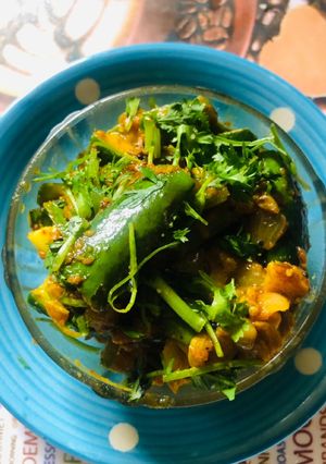 A picture of Sponge gourd Masala.