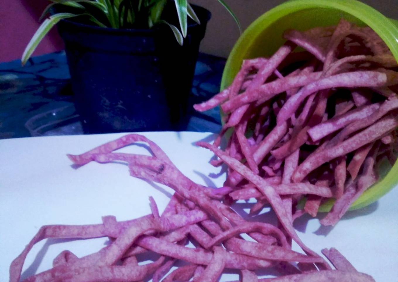 109. Eggless Sweet Potato Stick (Stik Ubi Ungu Tanpa Telur)